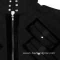 Heavyweight Custom Logo Button Multi Pocket Hoodie